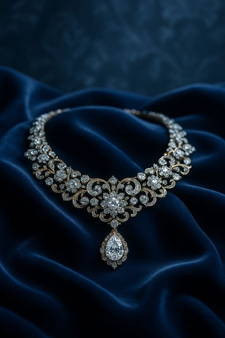 Pear-Cut Diamond Heritage Choker