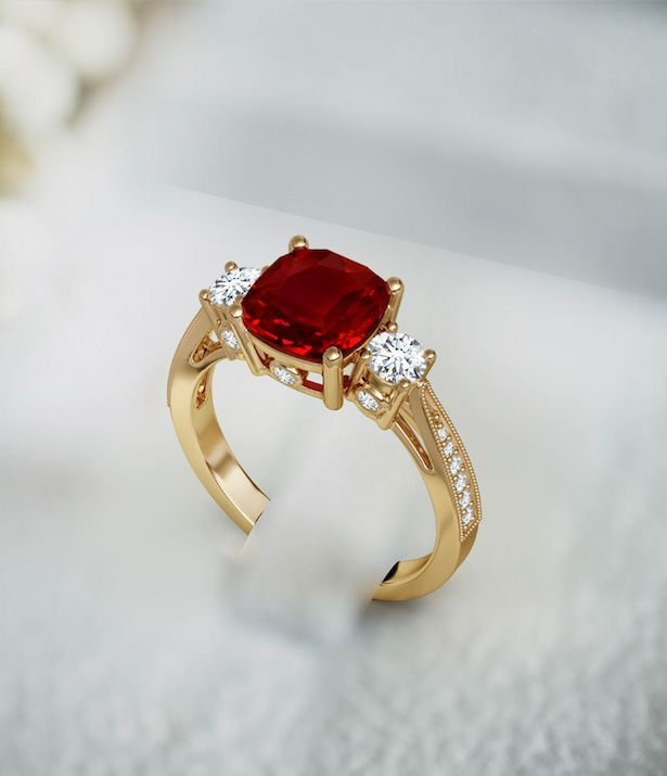 Royal Ruby & Diamond Statement Ring